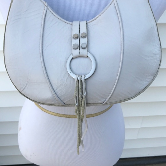 Nordstrom super cute ivory leather bag. - Picture 2 of 8